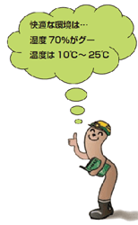 ミミズの快適な環境